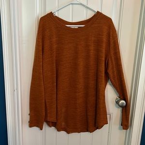 Burnt orange sweater